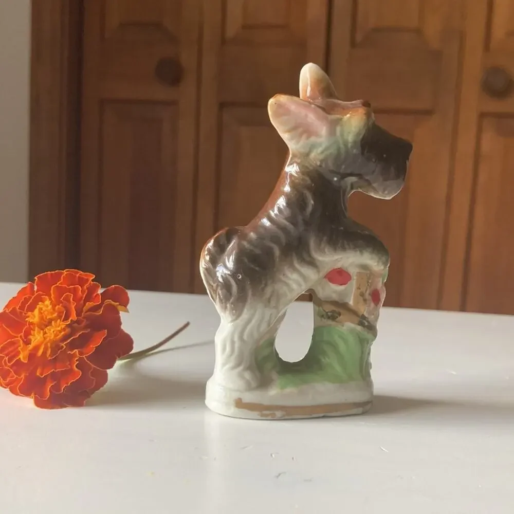 Vintage Made in Japan Porcelain Scottie Dog Figurine